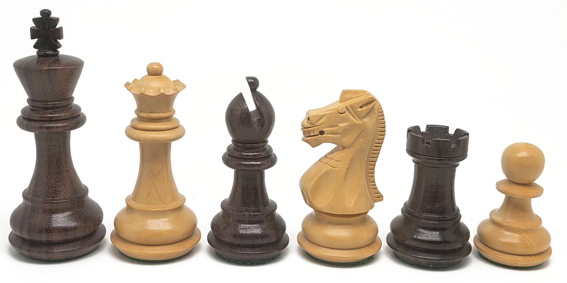 VI/ Piezas de ajedrez modelo DELUX "3,50" Palo Rosa. 5782